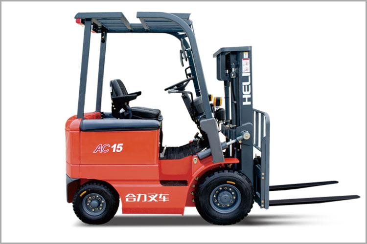 四支點(diǎn) H系列1-1.5噸窄車(chē)身蓄電池平衡重式叉車(chē)，無(wú)廢氣污染